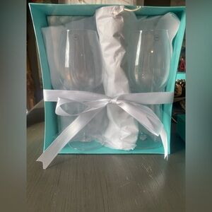 Tiffany & Co. Blue Wine Glass Set